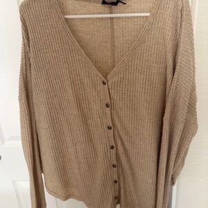 Out From Under Thermal Tie Front Top